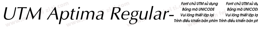 UTM Aptima Regular字体转换